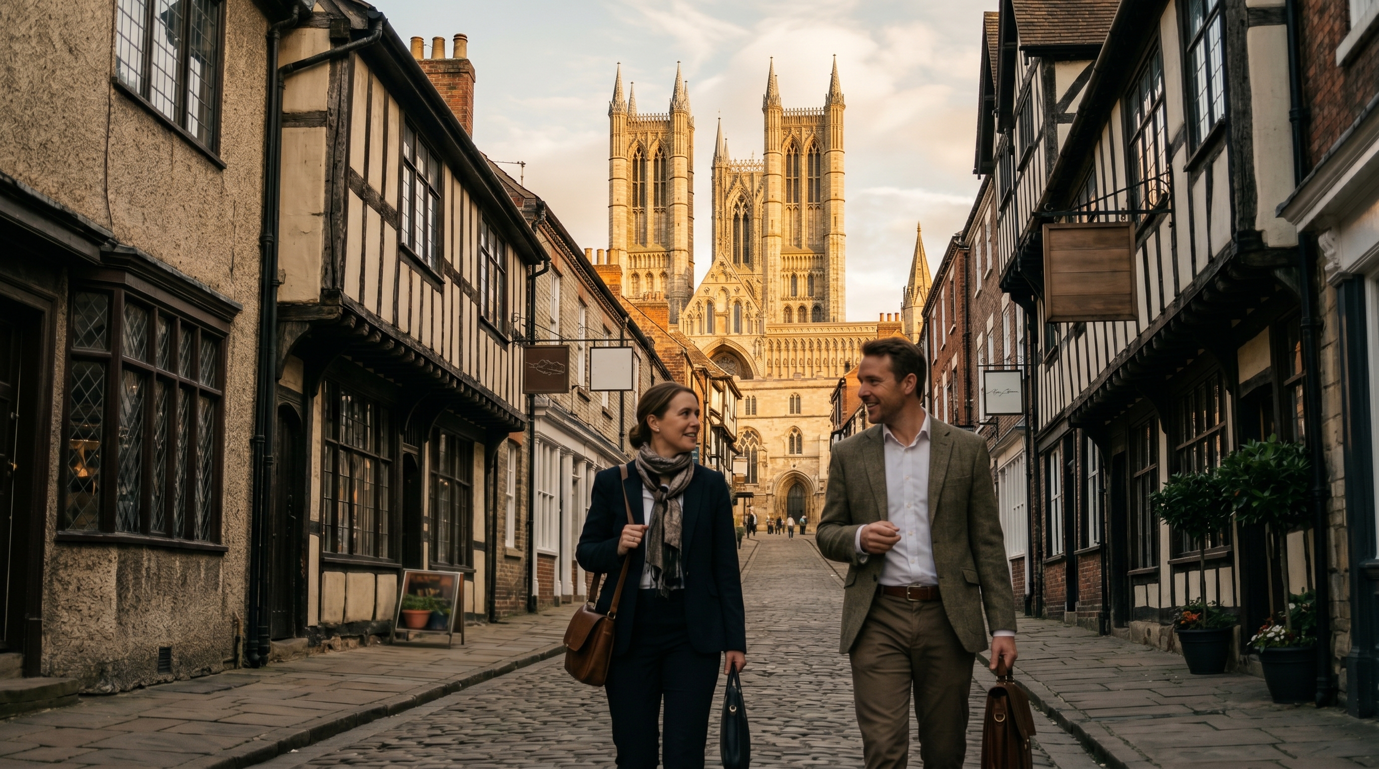 Lincoln cityscape