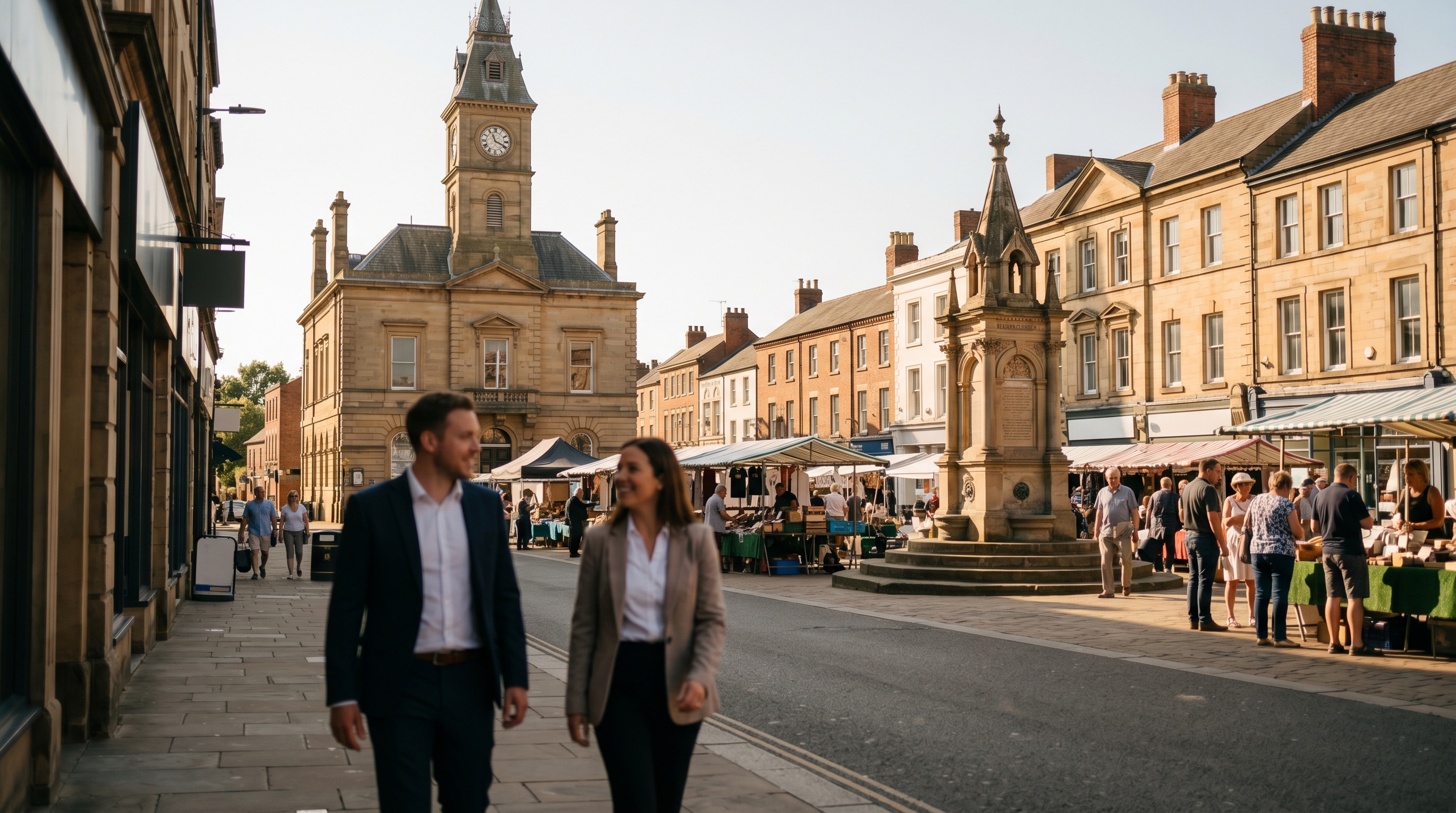 Mansfield cityscape