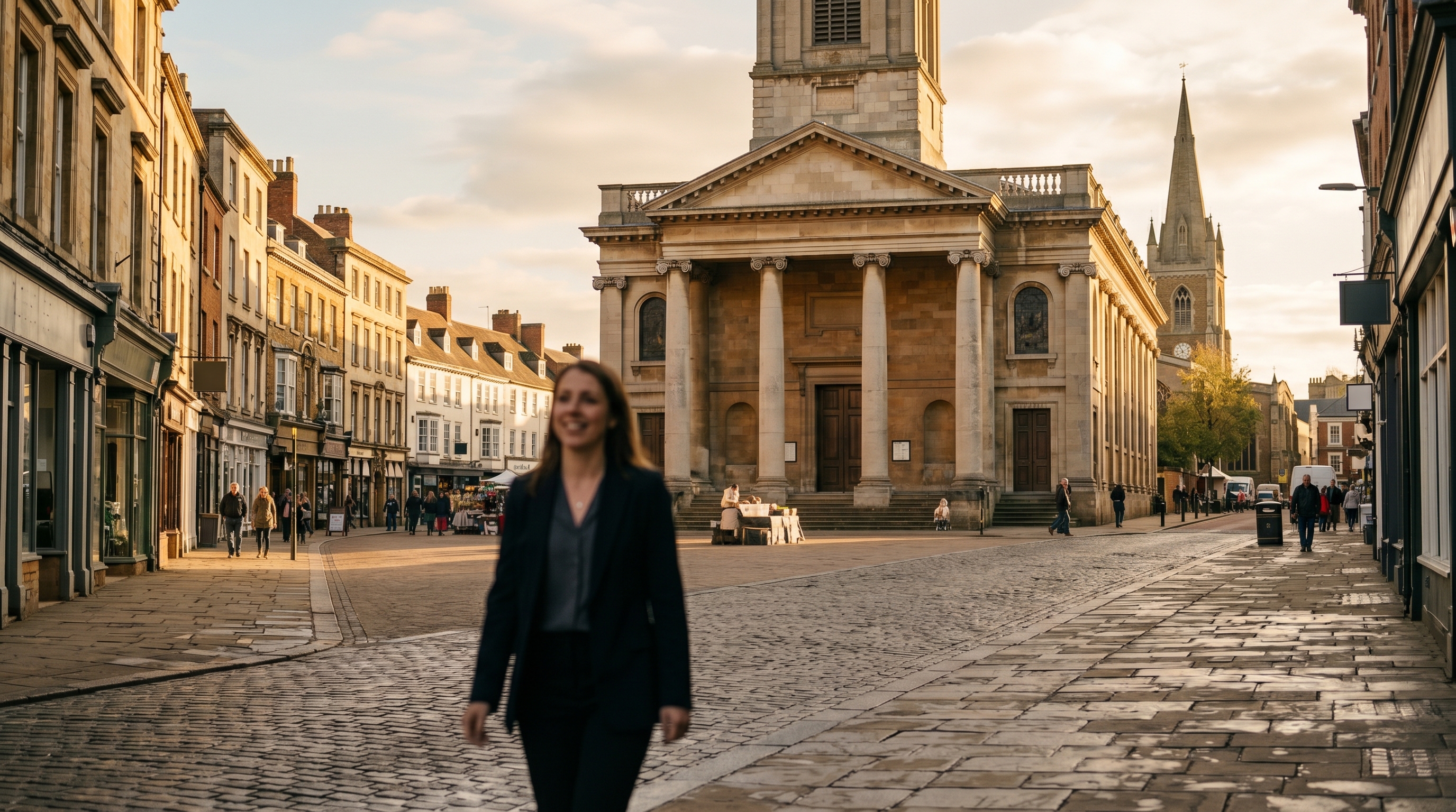 Northampton cityscape